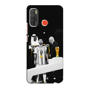 Чохли для TECNO Spark 5 Pro (Leo чемпіон) (AlphaPrint) (Мессі коронований)