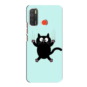 Чохол з принтом для TECNO Spark 5 Pro (AlphaPrint) Модні коти (Падаючий кіт)