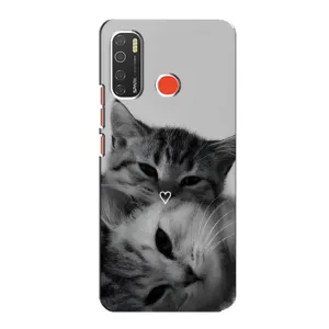 Чохол з малюнком кіт на TECNO Spark 5 Pro (Пара котів)