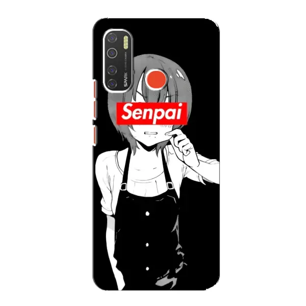 Чехол с принтом «Senpai» для TECNO Spark 5 Pro