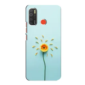 Чехлы с Цветами для TECNO Spark 5 Pro (VPrint) (Желтый цветок)
