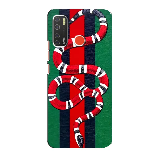 Чохол з принтом «Gucci змія» для TECNO Spark 5