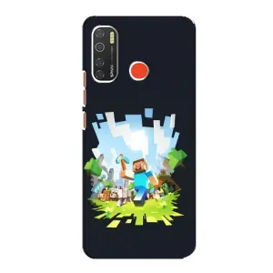 Чохол Майнкрафт на TECNO Spark 5 (AlphaPrint) Minecraft (персонажі Minecraft)
