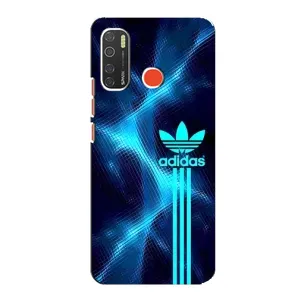 Чехлы Адидас для TECNO Spark 5 (AlphaPrint) (Синий Адидас)