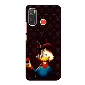 Чехли для TECNO Spark 5 - Скрудж МакДак Louis Vuitton (PREMIUMPrint) (Скрудж з ботліантом)