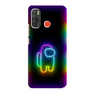Чохли Амонг Ас для TECNO Spark 5 (AlphaPrint) (Яскравий скін)
