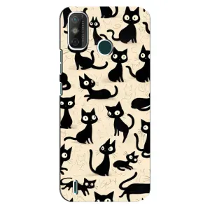Чохол з малюнком кіт на TECNO Spark 6 GO (KE5) (Чорні коти)