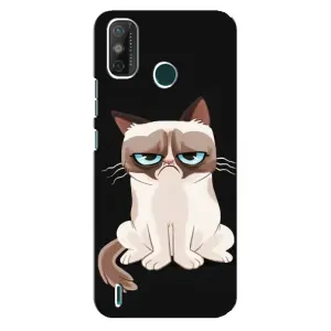 Чохол з принтом для TECNO Spark 6 GO (KE5) (AlphaPrint) Модні коти (Сумний кіт)