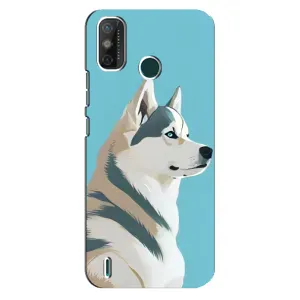 Чохол з Хаскі TECNO Spark 6 GO (KE5) - (AlphaPrint) (Хаскі арт)