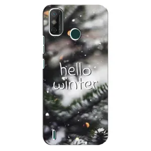 Новогодние, Праздничные Чехлы для TECNO Spark 6 GO (KE5) - 2024 год (Hello winter)