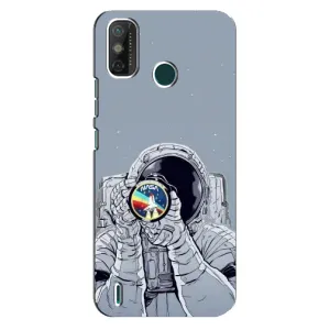 Чехол NASA для TECNO Spark 6 GO (KE5) (AlphaPrint) (Космонавт фото)