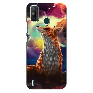 Чохли з картинкою Лисичка для TECNO Spark 6 GO (KE5) (VPrint) (Лисичка в космосі)