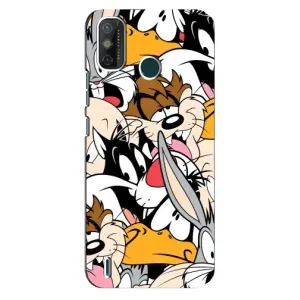 Популярные Чехлы с картинками для Техно Спарк 6 ГО (Looney Tunes)