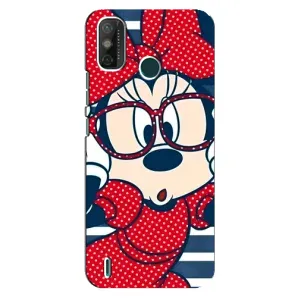 Міккі Маус чохол для TECNO Spark 6 GO (KE5) (AlphaPrint - Мультяшні) (Маус в окулярах)