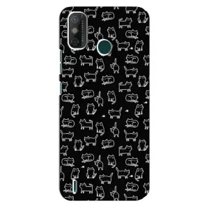 Чохол з принтом для TECNO Spark 6 GO (KE5) (AlphaPrint) Модні коти (Маленькі котики)