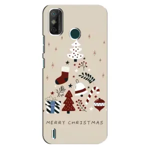 Рождественские, Праздничные Чехлы для Техно Спарк 6 ГО (Merry Christmas)