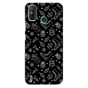 Новогодние, Праздничные Чехлы для TECNO Spark 6 GO (KE5) - 2024 год (Новогодний фон)