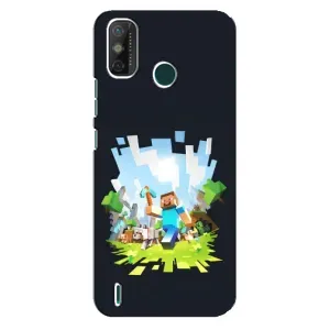 Чохол Майнкрафт на TECNO Spark 6 GO (KE5) (AlphaPrint) Minecraft (персонажі Minecraft)