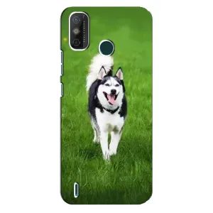 Чохол з Хаскі TECNO Spark 6 GO (KE5) - (AlphaPrint) (Радісний Хаскі)