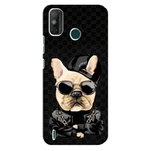 Чехлы с крутыми принтами для TECNO Spark 6 GO (KE5) - (PREMIUMPrint) (Стильная собака)