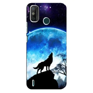 Захисні чохли для ТЕКНО Spark 6 GO (KE5) (AlphaPrint) (ХІТ продаж) ВОВК (Вовк на місяць)