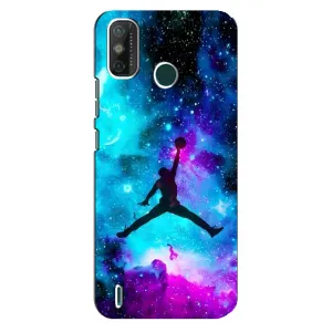 Чехлы для TECNO Spark 6 GO (KE5) - с картинкой JORDAN (AlphaPrint) (Яркий Джордан)