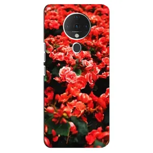 Чехлы с Цветами для TECNO Spark 6 (VPrint) (Цветы красные)