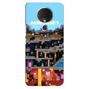 Чохол Майнкрафт на TECNO Spark 6 (AlphaPrint) Minecraft (фон Minecraft)