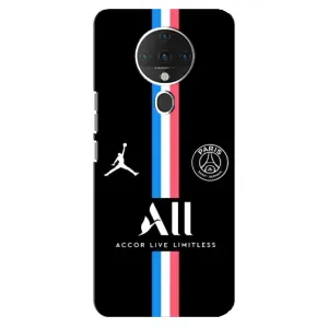Чехлы PSG для TECNO Spark 6 (AlphaPrint) (футболка ПСЖ)