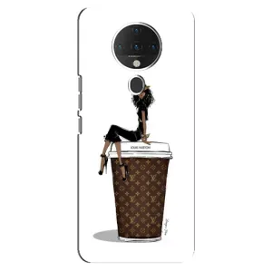 Чехлы Луи Витон для TECNO Spark 6 (AlphaPrint - LOUIS VUITTON) (кофе LOUIS VUITTON)