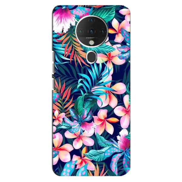 Чехол с принтом «Красочные цветы» для TECNO Spark 6
