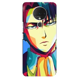 Чехол с принтом «Леви Аккерман» для TECNO Spark 6