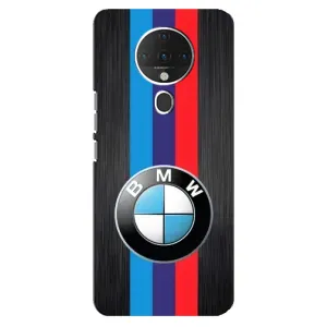 Чехол для Техно Спарк 6 - с принтом БМВ (AlphaPrint) (Лого BMW)