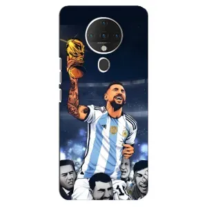 Чохли для TECNO Spark 6 (Leo чемпіон) (AlphaPrint) (Мессі з кубком)