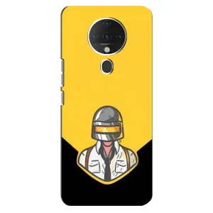 Чеjхол PUBG для ТЕКНО Спарк 6 (AlphaPrint) (Пабг в шоломі)