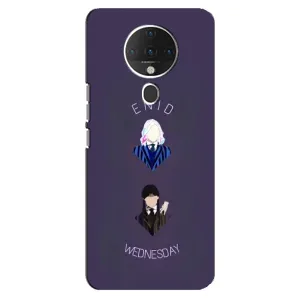 Чехлы Венсдей на TECNO Spark 6 Уэнсдей (AlphaPrint) (Уэнздей и подруга)