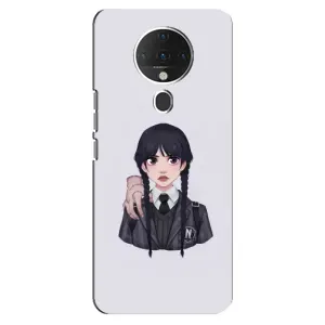 Чехлы Венсдей на TECNO Spark 6 Уэнсдей (AlphaPrint) (Уэнздей и Вещь)