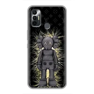 Чохли для TECNO Spark 7 (KF6n) - Bearbrick Louis Vuitton (PREMIUMPrint) (Bearbrick LV)