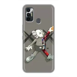 Чохли для TECNO Spark 7 (KF6n) - Bearbrick Louis Vuitton (PREMIUMPrint) (Беарбрік Джордан)