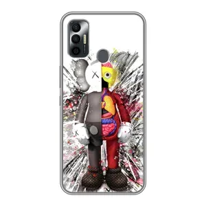 Чохли для TECNO Spark 7 (KF6n) - Bearbrick Louis Vuitton (PREMIUMPrint) (Беарбрік)