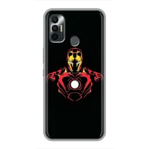 Чохли з героями Марвел TECNO Spark 7 (KF6n) (VPrint) (Залізна людина)