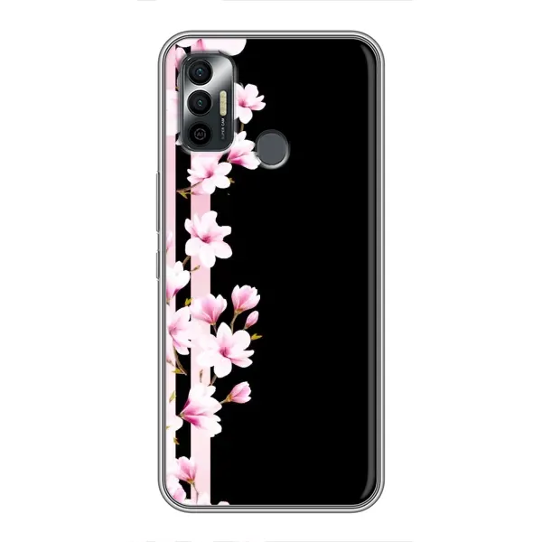 Чехол с принтом «Цветочки» для TECNO Spark 7 (KF6n)