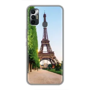 Чохол Ейфелева Вежа TECNO Spark 7 (KF6n) - (AlphaPrint) (Дорога до Парижу)