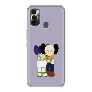 Чохли для TECNO Spark 7 (KF6n) - Bearbrick Louis Vuitton (PREMIUMPrint) (Дружба Беарбрік)