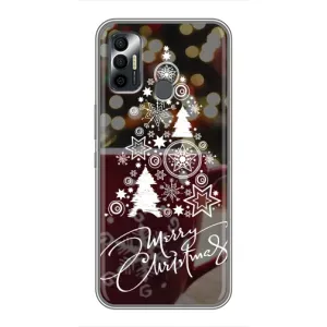 Різдвяні Чохли для TECNO Spark 7 (KF6n) (VPrint) (Ялинка яскрава)