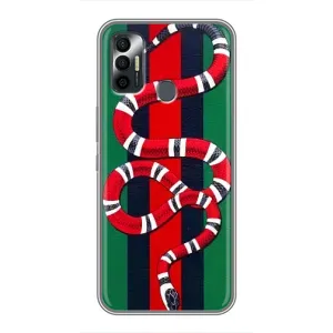 Чохли GUCCI для ТЕКНО СПАРК 7 (KF6n) (AlphaPrint) (Gucci змія)