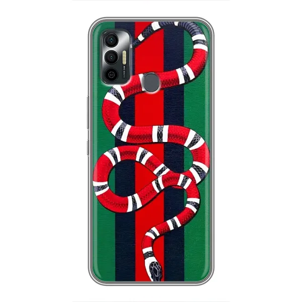 Чохол з принтом «Gucci змія» для TECNO Spark 7 (KF6n) Чохол з принтом «Gucci змія» для TECNO Spark 7 (KF6n)