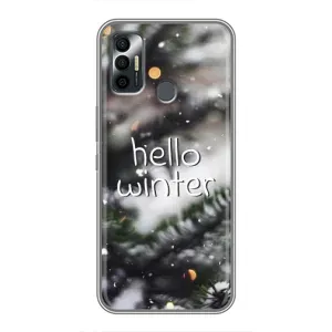 Новорічні, Святкові Чохли для TECNO Spark 7 (KF6n) - 2024 год (Hello winter)