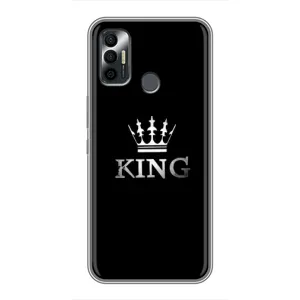 Чохол з Короною ТЕКНО СПАРК 7 (KF6n) - (AlphaPrint) (KING)