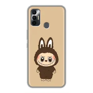 Чохол з Лабубу на TECNO Spark 7 (KF6n) (Bored Ape в червоному)